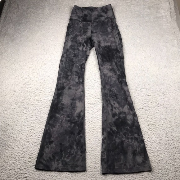 lululemon athletica Pants - Lululemon Groove Super High-Rise Flare Pants Womens 4 (23x32) Diamond Dye Gray